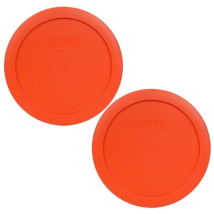 Pyrex 7201-PC Round 4 Cup Storage Lid for Glass Bowls (2, Navy Blue) N47