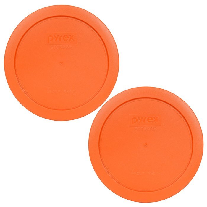 Pyrex 7201-PC Round 4 Cup Storage Lid for Glass Bowls (2, Navy Blue) N50