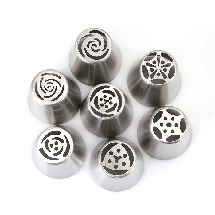 HENGSONG 7PCS Pastry Tips Icing Piping Nozzles Decorating Cupcake Decorator Kitchen Accessories N3