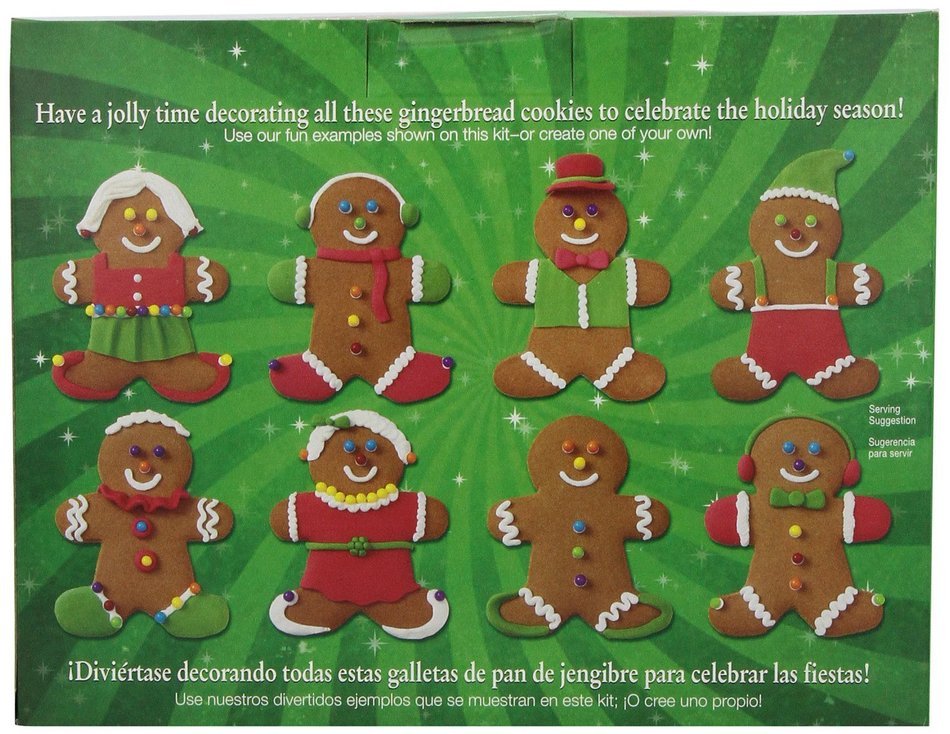 Wilton Holiday Gingerbread Cookie Kit 31 OZ N3