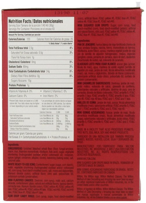 Wilton Holiday Gingerbread Cookie Kit 31 OZ N8