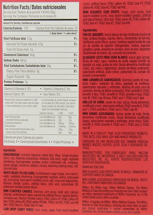 Wilton Holiday Gingerbread Cookie Kit 31 OZ N12