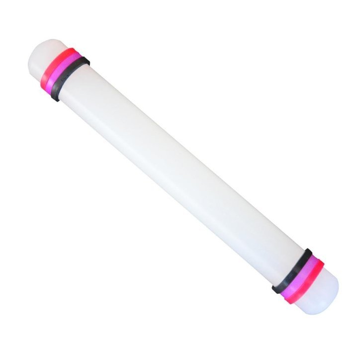 FOUR-C Non-Stick Rolling Pin Rolled Fondant Tools Baking Supplies Color White