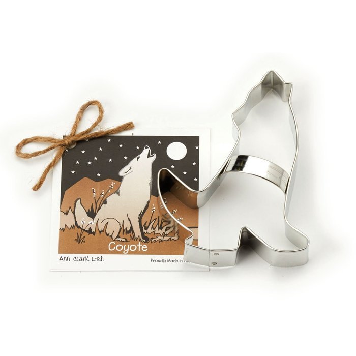 Coyote Cookie and Fondant Cutter - Ann Clark - 5.3 Inches - US Tin Plated Steel