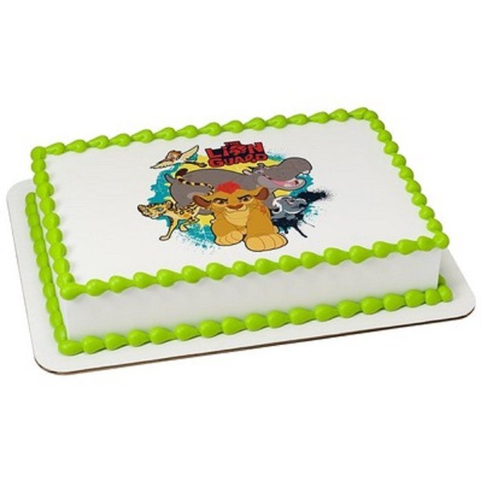 Whimsical Practicality Lion Guard Edible Icing Image for 1/4 Sheet cake