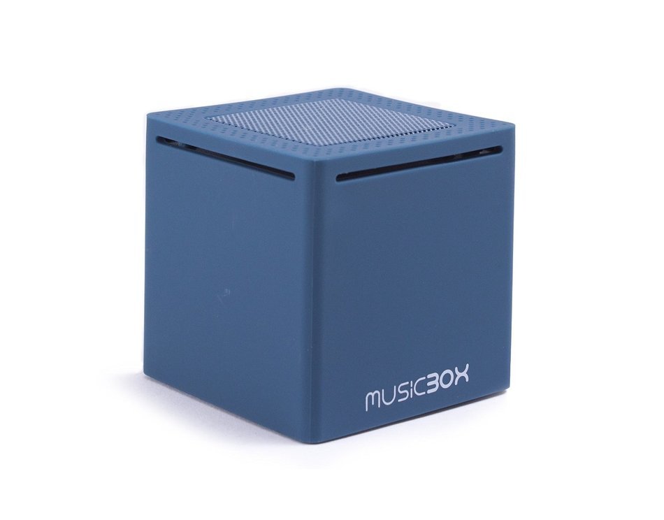 Music Box Mini - Ultra Portable Pocket Size Wireless Bluetooth Speaker (Blue)