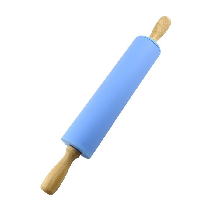 JamHoo Nonstick Rolling Pin & Silicone Large Pastry Mat With Measurements - 15.7"x19.7" Non-Slip Sheet For Rolling... N4