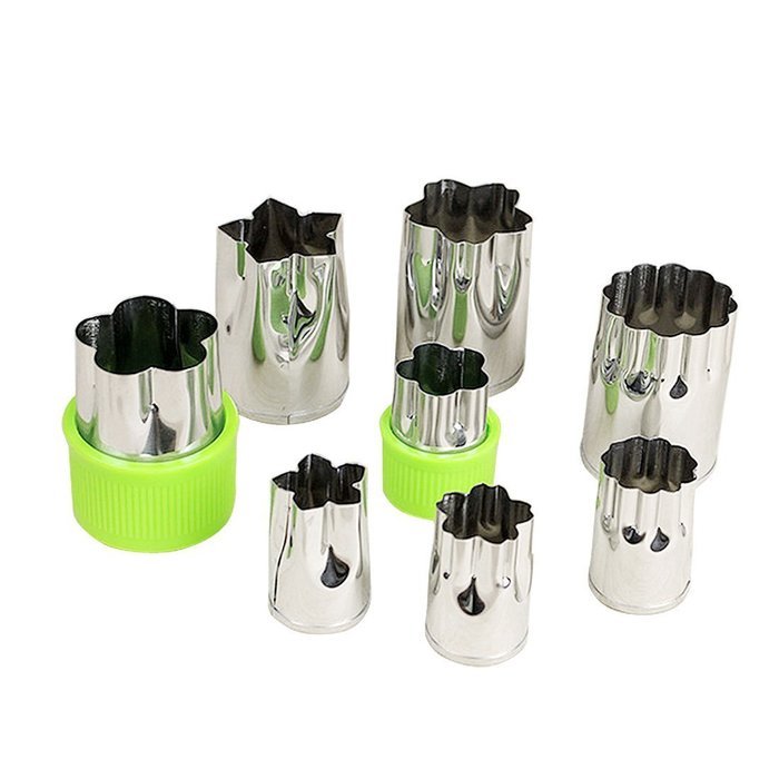 uxcell Vegetable Cutter Shapes Set (8 Piece) - Mini Cookie Cutters, vegetable Fruit Shape Cutters for Kids - Cute...