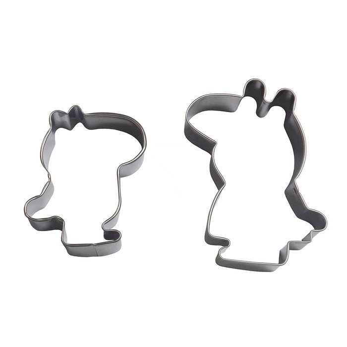 Yunko 2pcs Peppa Pig Stainless Steel Cookie Fondant Cutter Cake Decorating Tools Cz009 N2