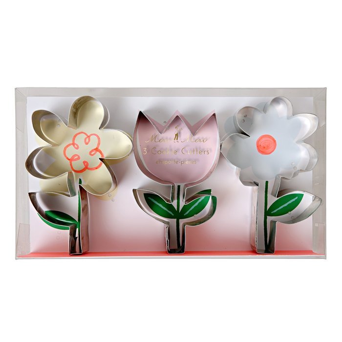 Meri Meri Flower Cookie Cutters - Set of 3