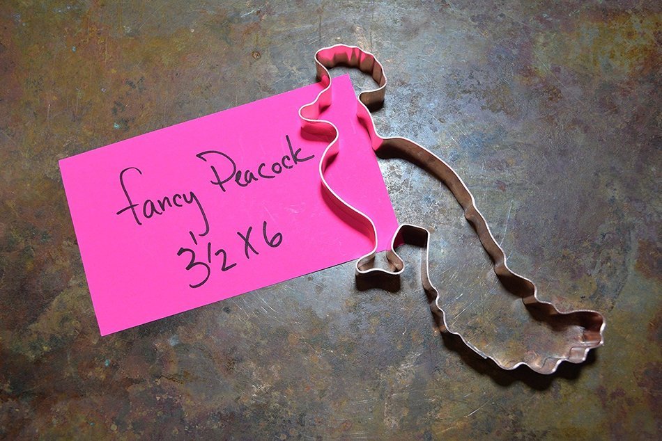 Fancy Peacock Bird Cookie Cutter N2