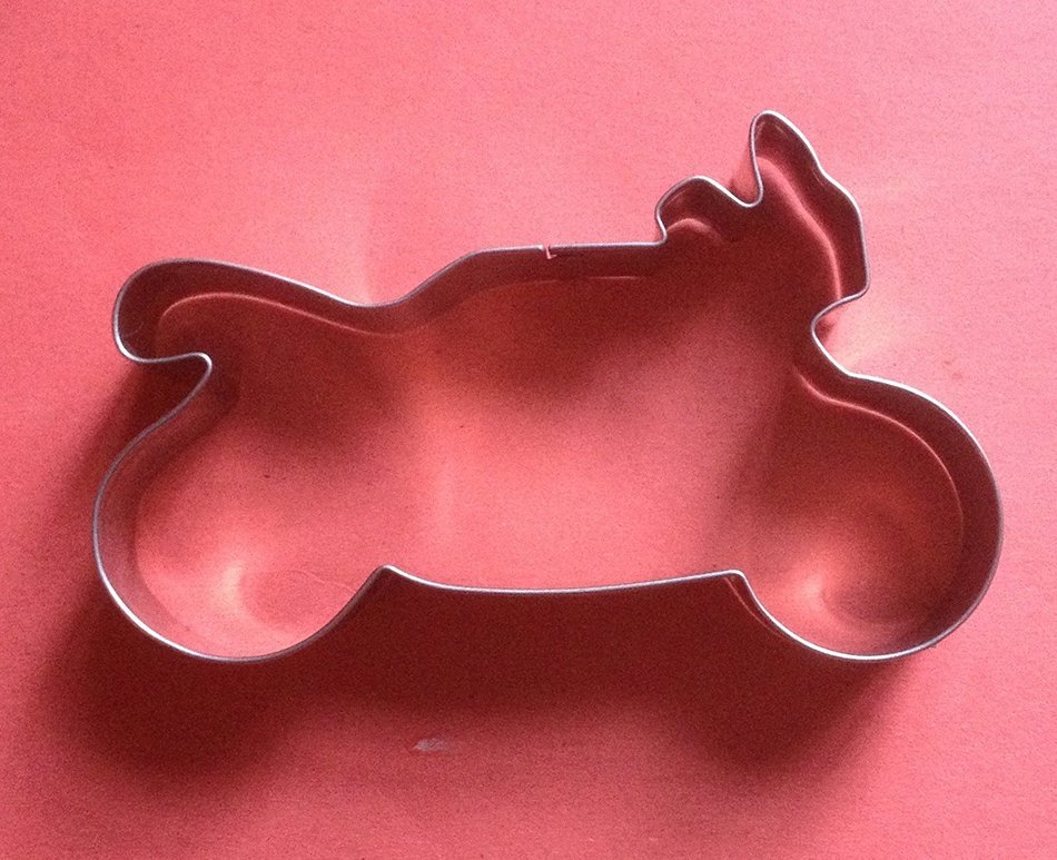 LAWMAN Vehicle motorcycle scooter motorbike fondant pastry baking cookie cutter set N2