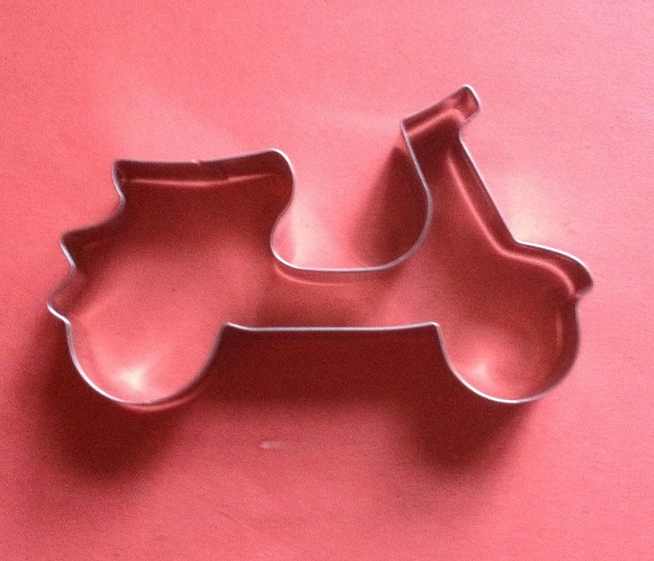LAWMAN Vehicle motorcycle scooter motorbike fondant pastry baking cookie cutter set N3