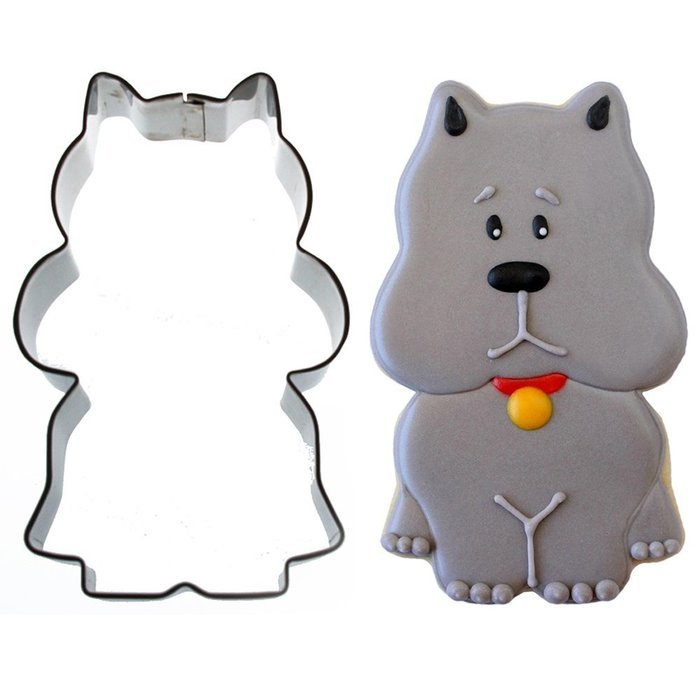 Sweet Elite Tools- Sitting Scottie Dog Stainless Steel Cookie Cutter By Sweet Sugarbelle