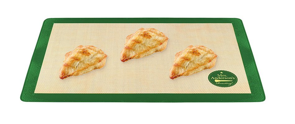 Mrs. Anderson&rsquo;s Baking Non-Stick Silicone Toaster Oven Baking Mat, 7.875-Inch x 10.87-Inch N8