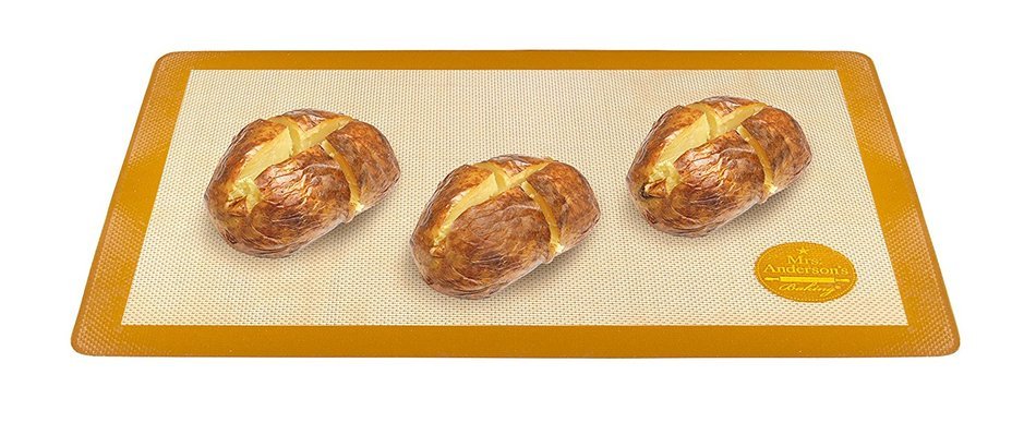 Mrs. Anderson&rsquo;s Baking Non-Stick Silicone Toaster Oven Baking Mat, 7.875-Inch x 10.87-Inch N22