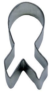 RM Awareness Ribbon Cookie Cutter for Cancer Bake Sale Fundraisers / Yellow Support our Troops Cookies