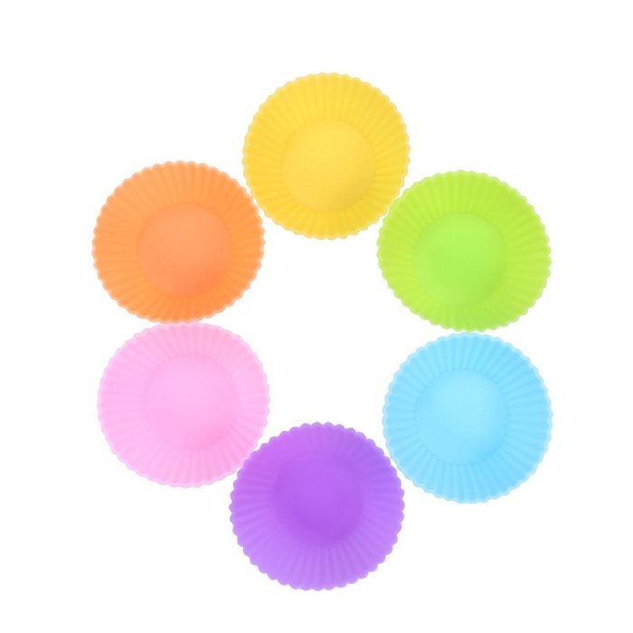 BakeBaking Mini Muffin Pan - Reusable Silicone Cupcake Molds 2in 24 Pack - Small Baking Cups Truffle Cake Pan... N2