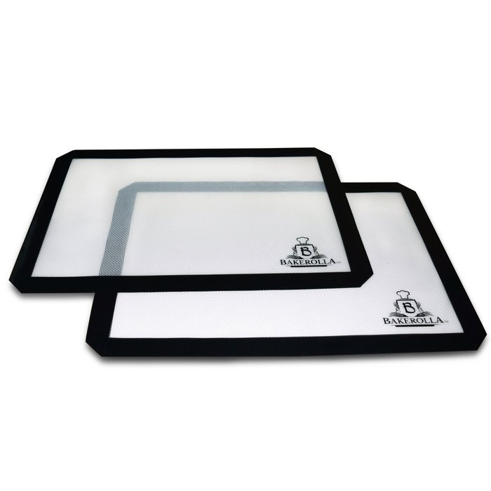 Bakerolla Premium Silicone Baking Mat for Cookies and Pastry - Heat Resistant and Non-stick - 11.5 by 16.5 Inches... N2