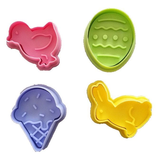 ZNU Easter Plunger cake Cutters decorating