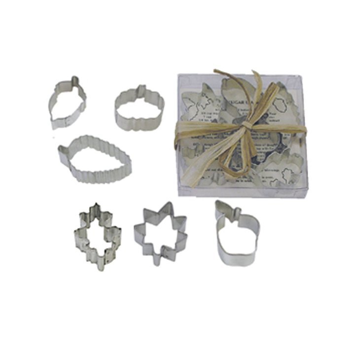 Dress My Cupcake DMC41CC1991/B Mini Leaf 6-Piece Cookie Cutter Set