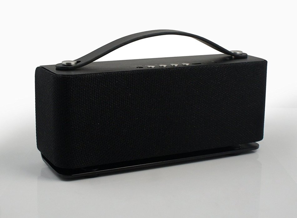Mocole X05 Wireless Bluetooth 1800mAh Li-Ion Rechargeable Speaker with Built-in Speakerphone (Black - Aluminum... N2