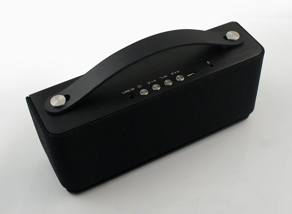 Mocole X05 Wireless Bluetooth 1800mAh Li-Ion Rechargeable Speaker with Built-in Speakerphone (Black - Aluminum... N5