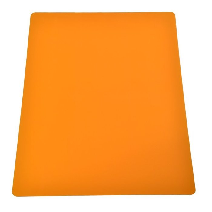 Kingmil silicone mat 100% FOOD GRADE SILICON，Children Placemats,blue,green,orange (Orange)