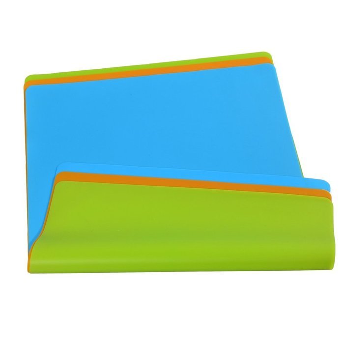 Kingmil silicone mat 100% FOOD GRADE SILICON，Children Placemats,blue,green,orange (Orange) N3