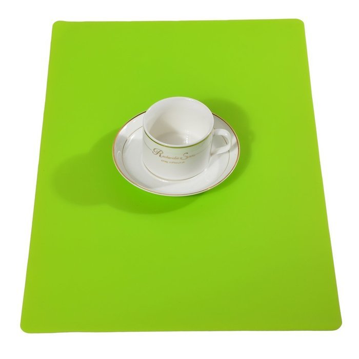 Kingmil silicone mat 100% FOOD GRADE SILICON，Children Placemats,blue,green,orange (Orange) N6