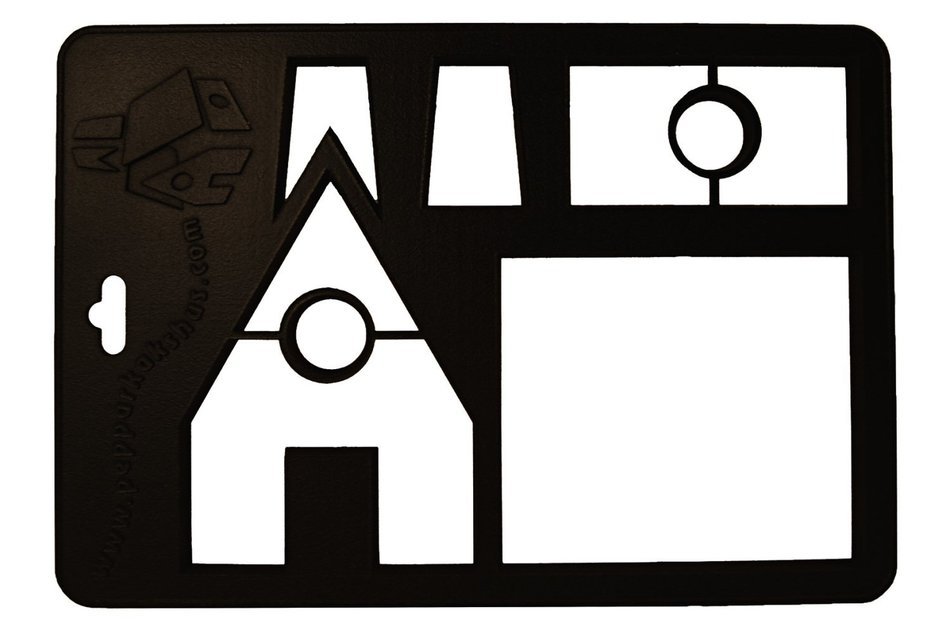SVEICO 939870 Gingerbread House Cookie Cutter, Black