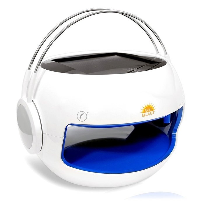 Pyle PBTSN50 Sunblast 2-in-1 Portable Bluetooth Solar Power Wireless Water-Resistant Speaker System with Built-in...