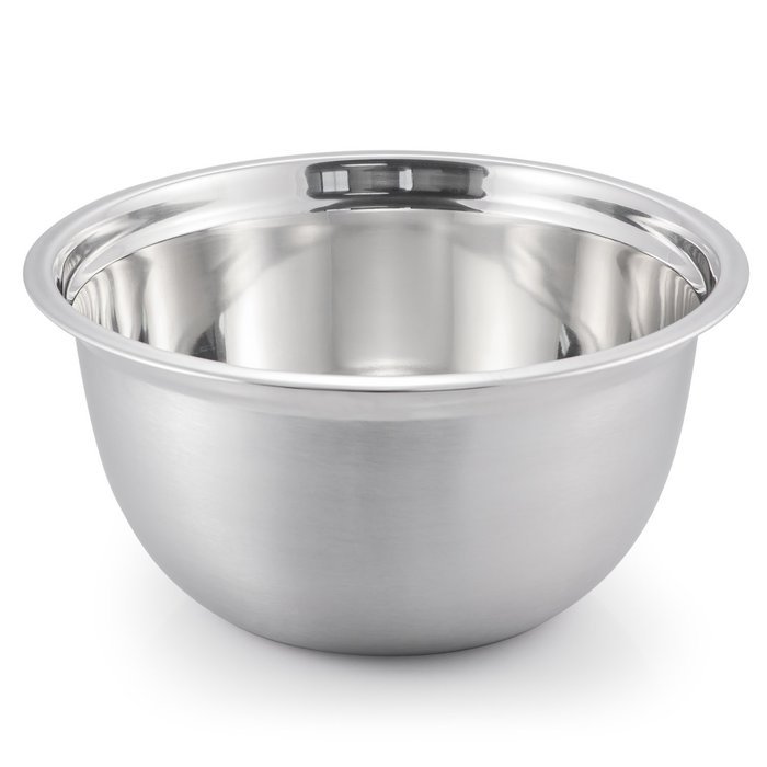 McSunley 719 Medium Brushed Stainless Steel Prep N Cook Euro Style Mixing Bowl, 5 quart, Metallic N9