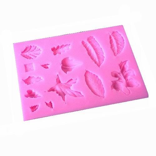 Natural Tree Leaf Candy Fondant Mold/ Cake decoration mold / Silicone Sugar Craft Chocolate Cake Mould By Palker... N2