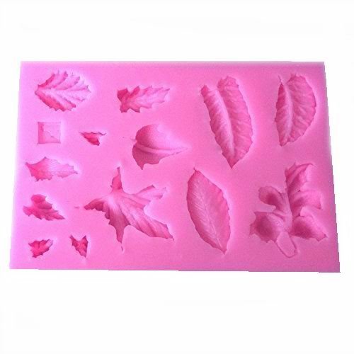 Natural Tree Leaf Candy Fondant Mold/ Cake decoration mold / Silicone Sugar Craft Chocolate Cake Mould By Palker... N3