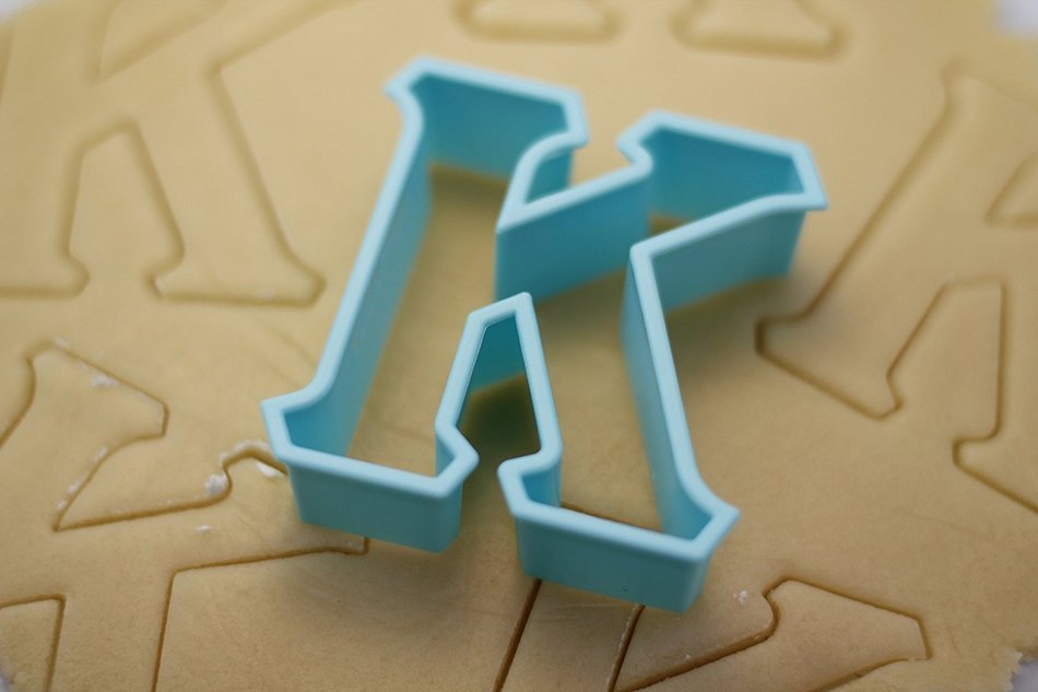 Live Greek - Greek cookie cutter - Kappa (3 x 2.75 Inches) N2