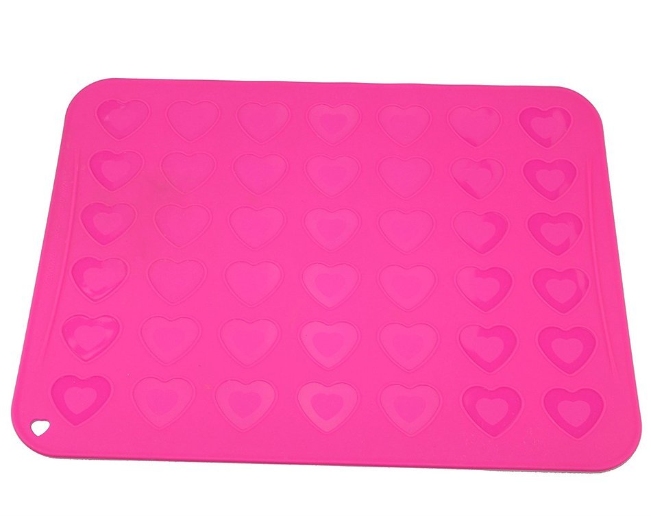 Tifan Silicone Macaron macaroon Baking Sheet Mat Muffin DIY Chocolate Cookie Mould Mode - 42 Capacity ( )
