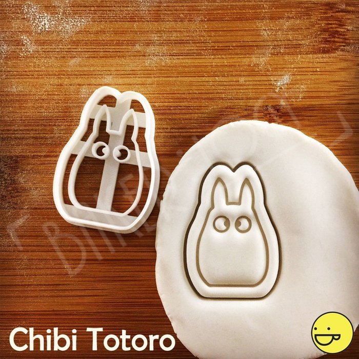 SET of 3 Totoro Inspired Cookie cutters (Totoro, Chu, Chibi): Beautifully detailed classic biscuit cutters! N4