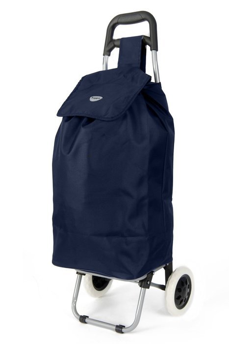 Hoppa 23" Lightweight Wheeled Shopping Trolley, Hard Wearing & Light Weight Polyester Rolling Push Trolley, 47L...