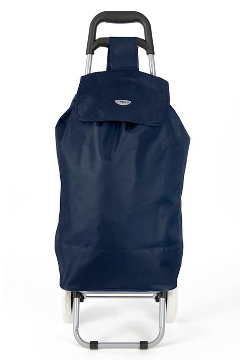 Hoppa 23" Lightweight Wheeled Shopping Trolley, Hard Wearing & Light Weight Polyester Rolling Push Trolley, 47L... N2