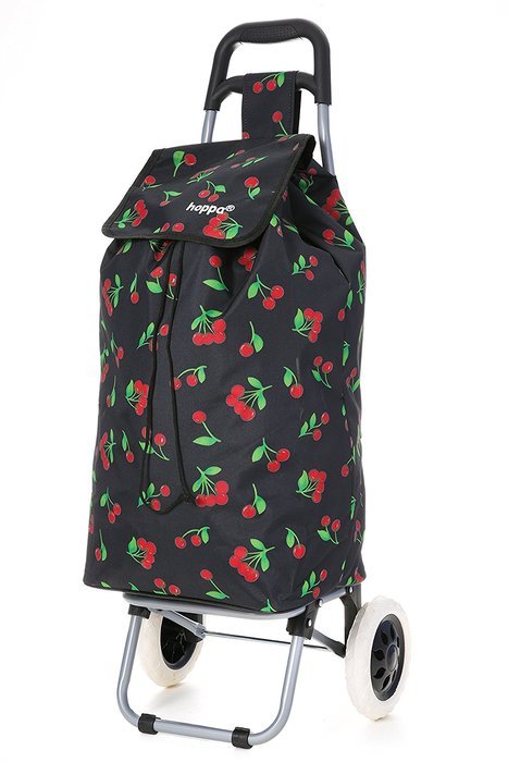 Hoppa 23" Lightweight Wheeled Shopping Trolley, Hard Wearing & Light Weight Polyester Rolling Push Trolley, 47L... N7