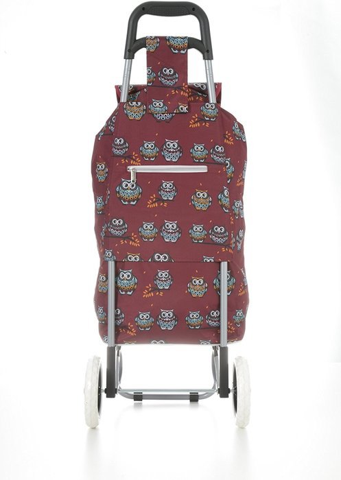 Hoppa 23" Lightweight Wheeled Shopping Trolley, Hard Wearing & Light Weight Polyester Rolling Push Trolley, 47L... N11