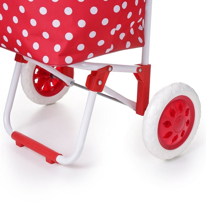 Hoppa 23" Lightweight Wheeled Shopping Trolley, Hard Wearing & Light Weight Polyester Rolling Push Trolley, 47L... N18
