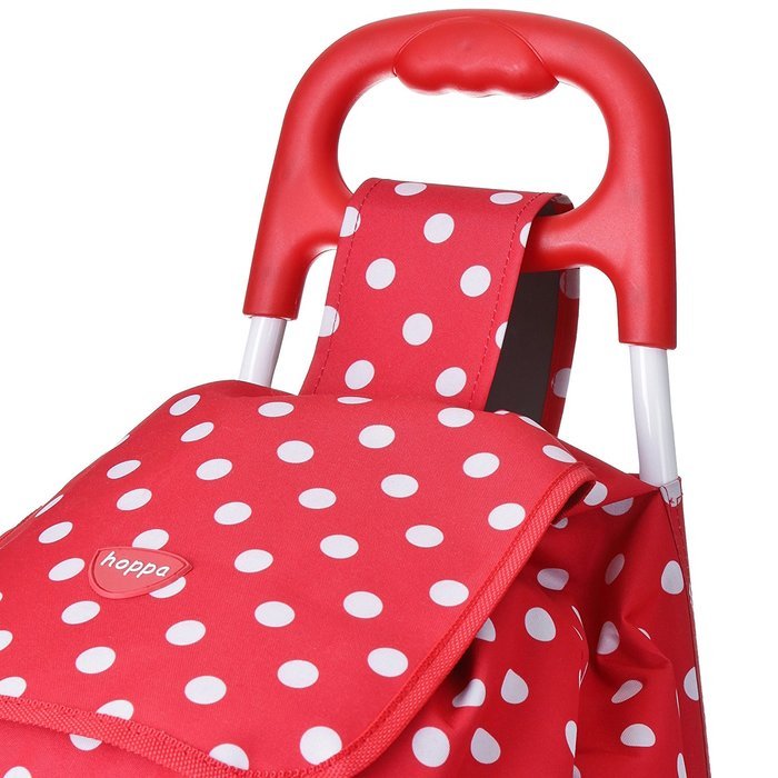 Hoppa 23" Lightweight Wheeled Shopping Trolley, Hard Wearing & Light Weight Polyester Rolling Push Trolley, 47L... N19