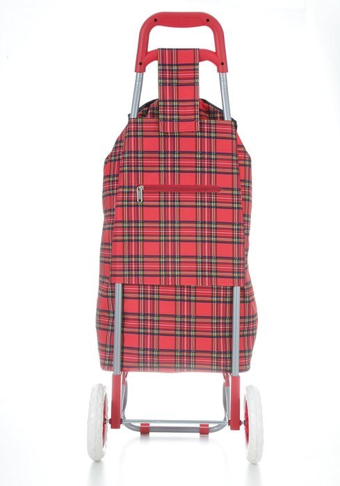 Hoppa 23" Lightweight Wheeled Shopping Trolley, Hard Wearing & Light Weight Polyester Rolling Push Trolley, 47L... N24
