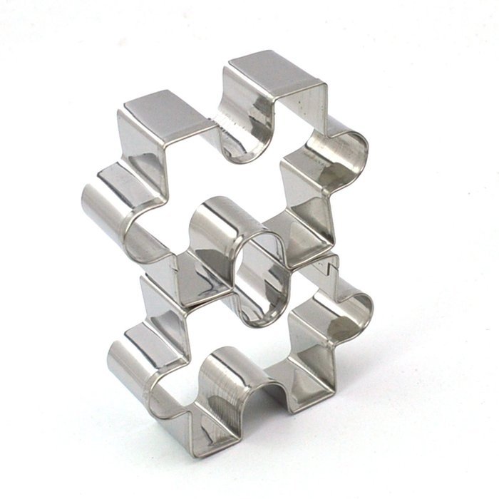 GXHUANG Game Puzzles Cookie Cutter Set, Set of 2 - Stainless Steel (Puzzles) N2