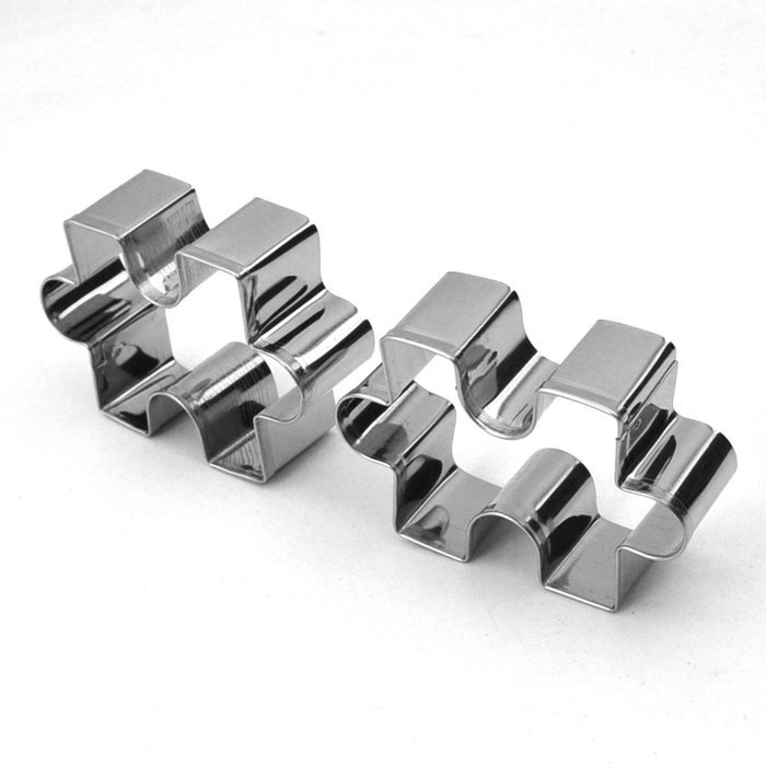 GXHUANG Game Puzzles Cookie Cutter Set, Set of 2 - Stainless Steel (Puzzles) N4