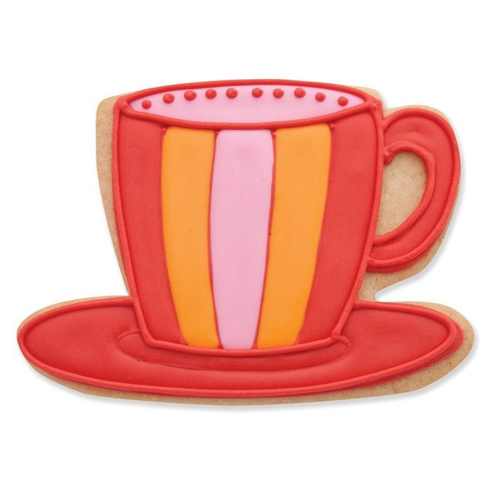 Tea Cup Cookie and Fondant Cutter - Ann Clark - 4.3 Inches - US Tin Plated Steel N2