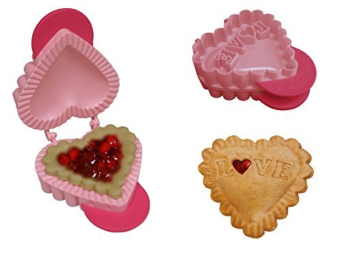 R and M Individual Heart Pie Maker, Pink, 2744