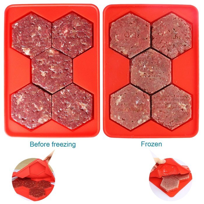 2016 Innovative Burger Press and Freezer Container Burger Patty Maker 5 in 1 FDA Approved 100% Food Grade Silicone... N2